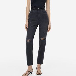 H&M Ultra High Ankle Mom Jeans